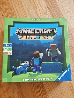 Ravensburger Minecraft Builders & Biomes Board Game - Green, Blue